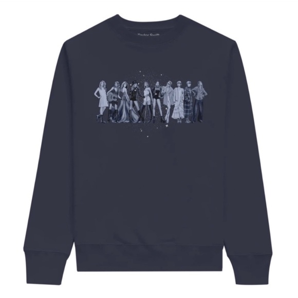Taylor Swift Eras Navy Crewneck - Picture 1 of 7